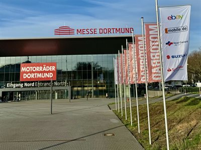 Eingang Nord Messe Motorräder Dortmund 2024