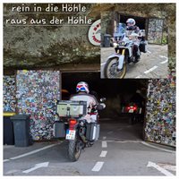 Rein in die Teufelshöhle und wieder raus mit Motorrad