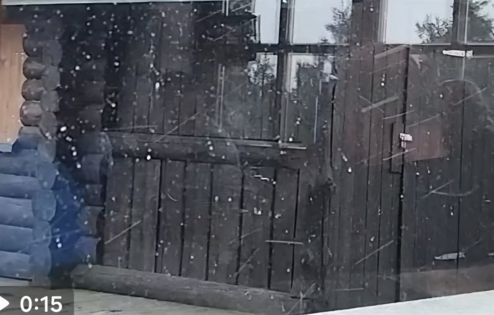 Schneetreiben auf der Motorradtour