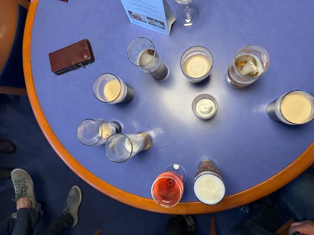 Übernachtung auf der Fähre auf der Rückreise der Motorradtour nach England